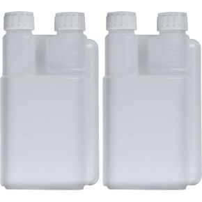 عبوة من زجاجتين للضغط مع زجاج مدمج - قارورة بلاستيكية HDPE مزدوجة الحجرة سعة 250 مل و25 مل، موزع محمول للمشروبات الكحولية والزيوت والسفر والحانات in Kuwait