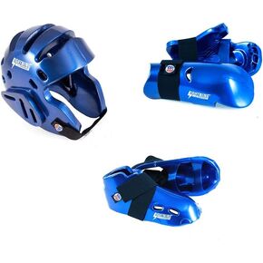 صفقة معدات الملاكمة للكاراتيه باللون الأزرق الفاتح - مقاس صغير للأطفال in Kuwait