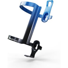 قفص زجاجة دخول جانبي من الألومنيوم من IMPALAPRO خفيف الوزن 34 جم - تصميم آمن ومضاد للخدش - حامل زجاجة مياه للدراجة تحميل جانبي مع لمسة نهائية متدرجة مطلية بالكهرباء - مقاس عالمي 72-76 مم (أحمر قطعة واحدة) in Kuwait