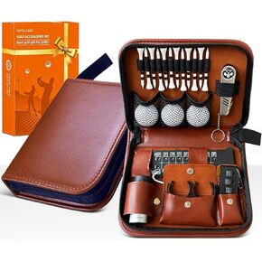 مجموعة هدايا الجولف من سانتا كاسا - ملحقات جولف كاملة للرجال والنساء، مع 3 كرات جولف، وحقيبة حقيبة، ومحدد المدى، وتي شيرتات، وفرشاة، وسكين ديفت، ومشبك الكرة، وإكسسوارات الجولف الأساسية in Kuwait
