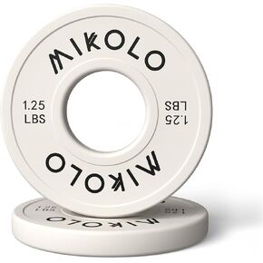 Mikolo تغيير لوحات الوزن 1.25 رطل 2.5 رطل 5 رطل مجموعة لوحات كسور مجموعة لوحات ممتصة للصدمات للتدريب المتقاطع تناسب 2 بوصة من الحديد لوحات وزن تدريب القوة in Kuwait