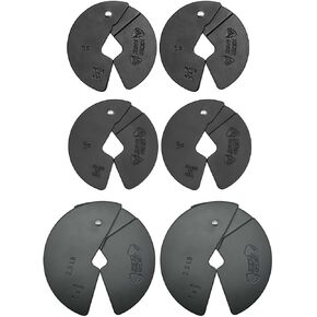 Micro Gainz 6 Piece Set of 1LB, 1.25LB, & 2.5LB Dumbbell Fractional Weight Plates (2 of each size plate), Designed for Dumbbell Training, Made In USA in Kuwait