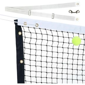 Professional Tennis Net 42ft x 3.5ft – Single Layer Heavy-Duty Court Replacement Net with 6mm Steel Cable & Complete Accessories | UV/Water-Resistant, Ideal for Court Contractors & Schools in Saudi Arabia