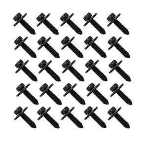 25 PCS Indented Hex Head Sems Body Bolts Hood Hinge to Sheet Metal Bolts 3/8"-16 X 1 for GM 3986997 Metal Fasteners Automotive Body Screws Fender Bolt. (3/8"-16 X 1) in Kuwait