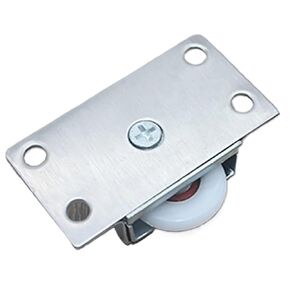 2 قطعة/المجموعة الفولاذ المقاوم للصدأ انزلاق الباب تحمل بكرات عجلات الأثاث المنزلي خزانة خزانة الباب بكرة الأجهزة التبعي in Kuwait