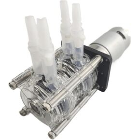 مضخة تمعجية، مضخة مياه، مضخة الجرعات، رأس مضخة مزدوجة، 12 فولت 24 فولت تيار مستمر (أنبوب سيليكون، 12 فولت) in Kuwait