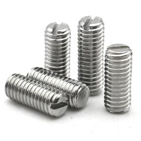 M1.6 M2 M2.5 M3 M4 M5 M6 M8 DIN551 304 الفولاذ المقاوم للصدأ 6-12 مم مجموعة براغي مسطحة مشقوقة 10 قطع (6 مم، M1.6 (10 قطع)) in Kuwait