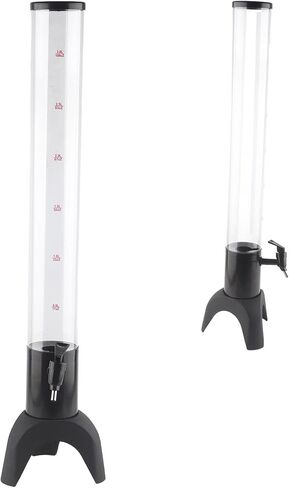 GLOGLOW Bar and Restaurant with Removable Ice Tube, Stable Triangular Cast Iron Base, PC Material, for Parties and Gatherings 3L Draft Beer Dispenser Nan in Saudi Arabia