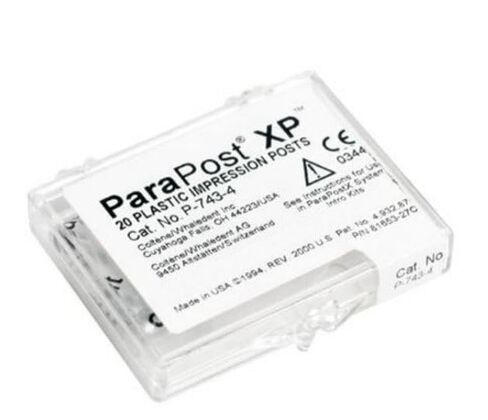 Coltene Whaledent P743-4 ParaPost XP Impression Posts Plastic .040 Yellow 20/Pk in Kuwait