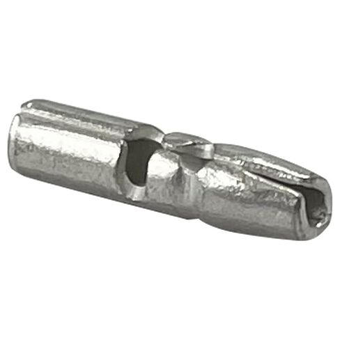 Sherco-Auto 100 Pcs Non-Insulated 16-14 AWG Gauge Female Quick Bullet Connectors - Copper for Corrosion Resistance & Strong Crimps for Uninsulated .157 Blade Wire Splice Connectors - Made in USA in Saudi Arabia