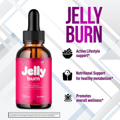 قطرات جيلي بيرن، قطرات جيلي بيرن الرسمية مع جميع المكونات الطبيعية، تركيبة مكملات الفيتامينات الصحية والعافية المتقدمة، أقصى قدر من القوة النشطة لدعم نمط الحياة متعدد الفيتامينات (30 وجبة) in Kuwait