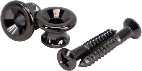 GOTOH EP-B1 Standard Size Guitar Strap Buttons - Cosmo Black in Saudi Arabia