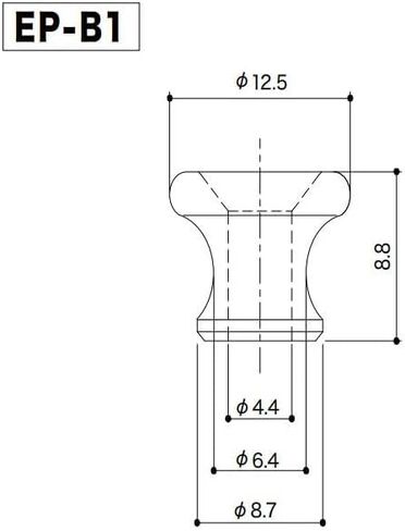 GOTOH EP-B1 Standard Size Guitar Strap Buttons - Cosmo Black in Saudi Arabia