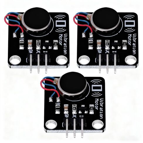وحدة مستشعر اهتزاز 3 قطع DC5V 9000RPM محرك مسطح مع محرك MOS للمشروعات التي يمكن ارتداؤها (30 × 21 مم، متوافق مع PWM) in Saudi Arabia