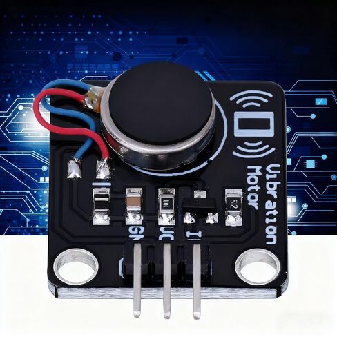وحدة مستشعر اهتزاز 3 قطع DC5V 9000RPM محرك مسطح مع محرك MOS للمشروعات التي يمكن ارتداؤها (30 × 21 مم، متوافق مع PWM) in Saudi Arabia