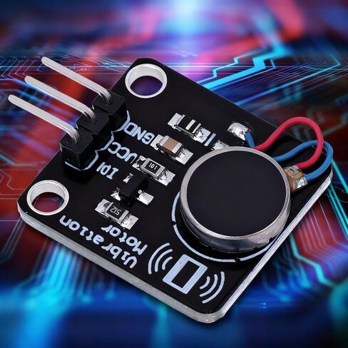 وحدة مستشعر اهتزاز 3 قطع DC5V 9000RPM محرك مسطح مع محرك MOS للمشروعات التي يمكن ارتداؤها (30 × 21 مم، متوافق مع PWM) in Saudi Arabia