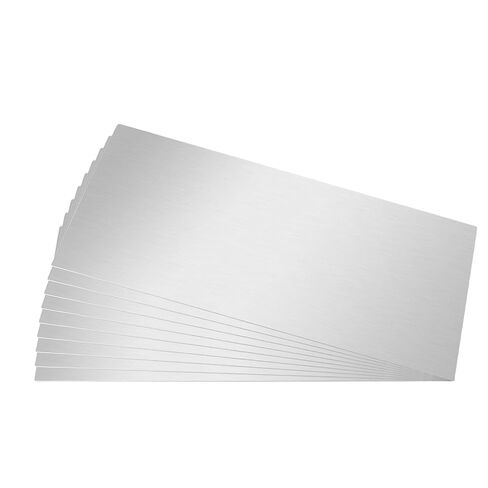 10 PCS 304 Stainless Steel Sheet, 11.8 x 5.9 x 0.018 inch Plain Thin Flat Stock Sheet Metal for DIY Crafting, Kitchens, Offices in Kuwait