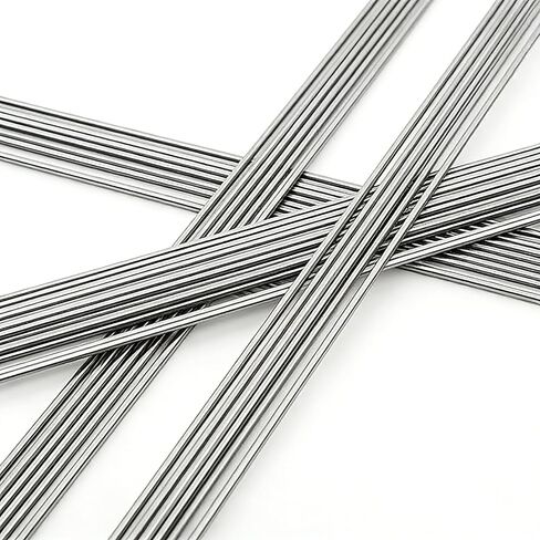 50PCS Spring Wire Stainless Steel Music Wire, 40CM 1.6mm Elastic Steel bar Round Bar Silver Full Hard Piano Wires for DIY Crafts Model Car Helicopter Airplane in Saudi Arabia