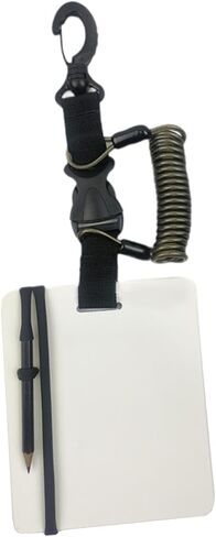 الكتابة من سليت عن الغوص، كتاب تحت الماء بمشبك دوار وقلم رصاص، تحت الماء in Kuwait