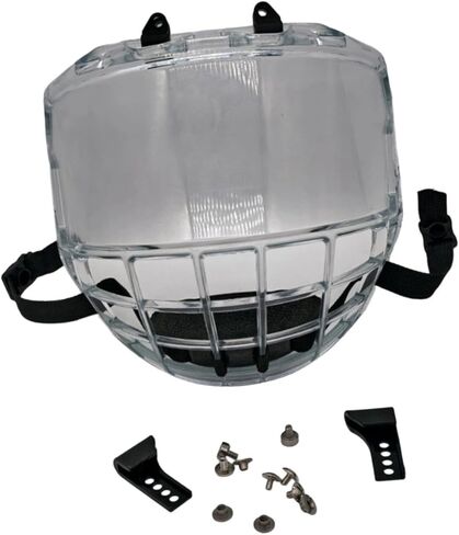 Ice Hockey Helmet Full Visor, Accessories, Breathable Premium, Ergonomic, Replace, Anti Fog Full Face Protection Visor in Saudi Arabia