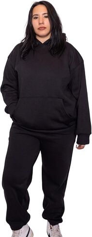 Women 2 Piece Oversized Tracksuit Set Fall Fashion Clothes Lounge Outfits Hoodie Airport Travel Pants Sweatsuit in Saudi Arabia