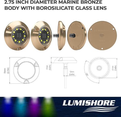 Lumishore SMX24 Eclipse Single Color Surface Mount LED Underwater Light (Blue), 60-0531 in Saudi Arabia