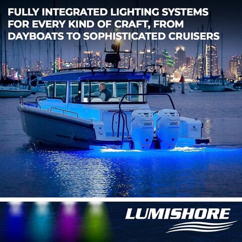 Lumishore SMX24 Eclipse Single Color Surface Mount LED Underwater Light (Blue), 60-0531 in Saudi Arabia