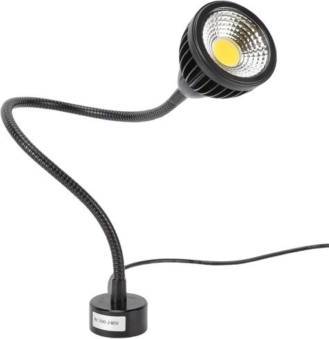 ضوء عمل LED Sorandy، ضوء أبيض 1000lm 6000K، رقبة معقوفة من السيليكون المرن 360 درجة مع قاعدة مغناطيسية، مثالي لورشة العمل، مخرطة CNC، آلة الطحن وإصلاح السيارات (قابس الولايات المتحدة) in Saudi Arabia