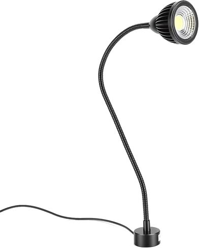 ضوء عمل LED Sorandy، ضوء أبيض 1000lm 6000K، رقبة معقوفة من السيليكون المرن 360 درجة مع قاعدة مغناطيسية، مثالي لورشة العمل، مخرطة CNC، آلة الطحن وإصلاح السيارات (قابس الولايات المتحدة) in Saudi Arabia