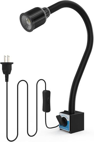 Magnetic Work Light, 1320 Lumens LED Lathe Machine Light with Flexible Gooseneck and Magnetic Base, Shop Tool Lamp for Lathe, Work Bench, Sewing Machine, Grill, Industrial Lightin in Saudi Arabia