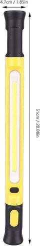 Fafeicy Under Hood Work Light Bar 2000LM 5000mAh Rechargeable, LED Magnetic Work Light with Hook, 360 Swivel for Mechanic Car Repair Garage Emergency (Yellow) in Saudi Arabia