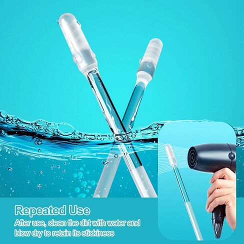 48 Pack Earwax Removal Adhesive Swabs, Reusable Sticky Soft Head Ear Swabs, Adhesive Ear Wax Removal Tools for Child and Adult and Pet in Saudi Arabia