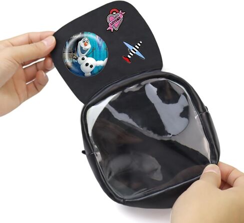 rainbowstar Mini Transparent Ita Pin Bag Pins Display Trading Keychain Backpack Park Collection with Felt Inserts in Saudi Arabia