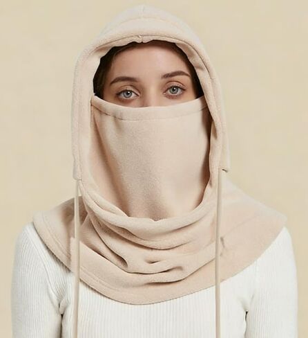 Winter Cycling Windproof hat, Antifreeze Skiing hat, Warm mask, hat, Scarf, Three in one Cold mask, one-Piece in Saudi Arabia