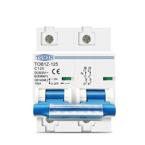 2P DC 600V 125A 100A 80A قاطع الدائرة الكهروضوئية نظام C منحنى البطارية المفتاح الرئيسي (الحجم: 100A) in Kuwait