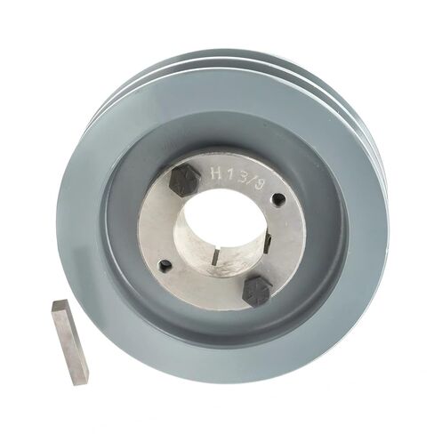 2AK51H/H-1-3/8 ضاغط 5 بوصة بكرة أخدود مزدوجة - لجزء نقل الطاقة الميكانيكية Masterdrive - استبدال بكرة الحديد الزهر / حزام القسم 4 لتر مع جلبة Sheave 1-3/8 بوصة - فولاذ صلب رمادي in Saudi Arabia