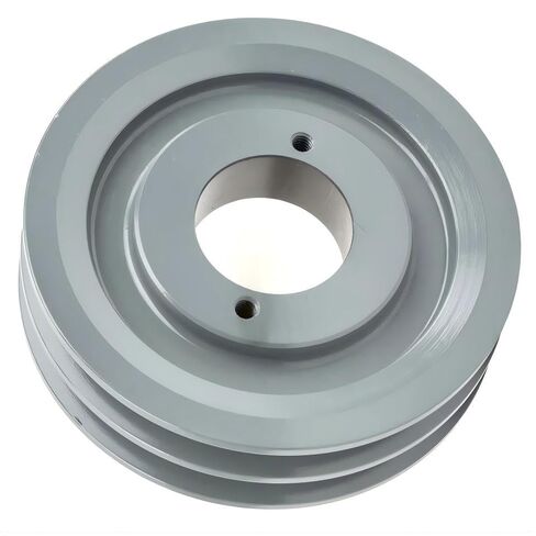 2AK51H/H-1-3/8 ضاغط 5 بوصة بكرة أخدود مزدوجة - لجزء نقل الطاقة الميكانيكية Masterdrive - استبدال بكرة الحديد الزهر / حزام القسم 4 لتر مع جلبة Sheave 1-3/8 بوصة - فولاذ صلب رمادي in Saudi Arabia