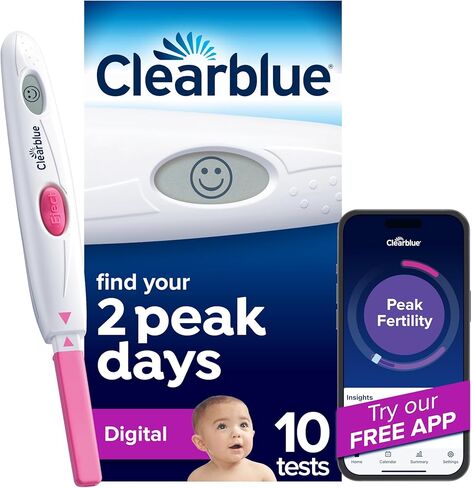 اختبار الإباضة ClearBlue مع نتائج رقمية واضحة ، أكثر من 99 ٪ دقيقة في اكتشاف LH Surge ، 40 CT in Kuwait