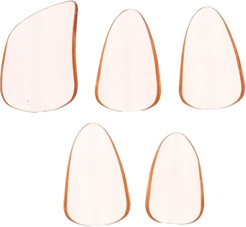 ULTECHNOVO كبير Guzheng واقيات أظافر الأصابع 5 قطعة أغطية الإصبع البرتقالية أدوات ممارسة Guzheng أدوات موسيقية in Kuwait