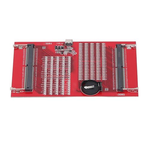 جهاز اختبار الذاكرة ZJchao Ddr4، PCB Ddr4 وDdr5 2 في 1 بطاقة اختبار ذاكرة الوصول العشوائي لمحلل تشخيصي، مؤشر ضوء LED مع كابل شحن USB لصيانة الكمبيوتر المحمول in Saudi Arabia