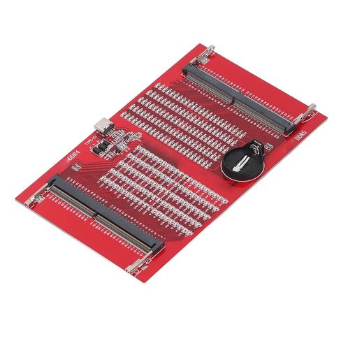 جهاز اختبار الذاكرة ZJchao Ddr4، PCB Ddr4 وDdr5 2 في 1 بطاقة اختبار ذاكرة الوصول العشوائي لمحلل تشخيصي، مؤشر ضوء LED مع كابل شحن USB لصيانة الكمبيوتر المحمول in Saudi Arabia