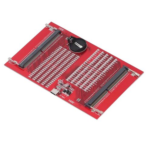 جهاز اختبار الذاكرة ZJchao Ddr4، PCB Ddr4 وDdr5 2 في 1 بطاقة اختبار ذاكرة الوصول العشوائي لمحلل تشخيصي، مؤشر ضوء LED مع كابل شحن USB لصيانة الكمبيوتر المحمول in Saudi Arabia