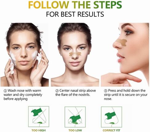 شرائط الأنف للشخير، عدد 100 شريط أنف للتنفس، تعمل على الفور للنوم وممارسة الرياضة والعمل والسفر in Kuwait