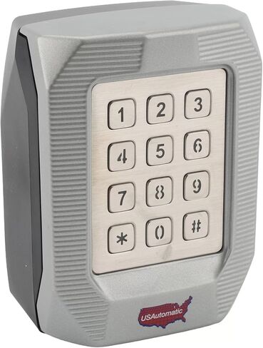 US Automatic 050700 Premium Metal Hardwired Keypad 12–24 VAC/DC 1000 Access Codes Weatherproof Die-Cast Compatible with Gate Openers and Electric Door Locks in Saudi Arabia