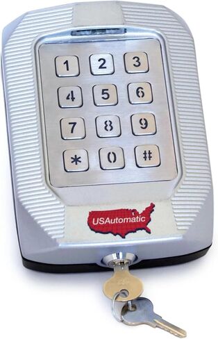 US Automatic 050700 Premium Metal Hardwired Keypad 12–24 VAC/DC 1000 Access Codes Weatherproof Die-Cast Compatible with Gate Openers and Electric Door Locks in Saudi Arabia