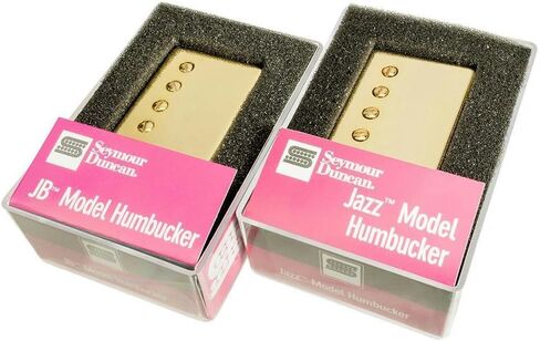 Seymour Duncan Hot Rodded Pickup Set JB Bridge & Jazz Neck, Gold Covers in Saudi Arabia