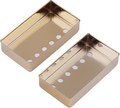 Metallor Electric Guitar Humbucker Pickup Covers Copper Cover 50mm Neck 52mm Bridge Compatible with LP Style Electric Guitar Gold. in Saudi Arabia