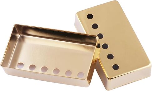 Metallor Electric Guitar Humbucker Pickup Covers Copper Cover 50mm Neck 52mm Bridge Compatible with LP Style Electric Guitar Gold. in Saudi Arabia