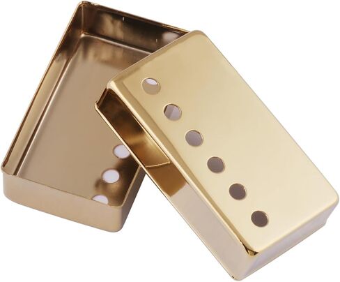 Metallor Electric Guitar Humbucker Pickup Covers Copper Cover 50mm Neck 52mm Bridge Compatible with LP Style Electric Guitar Gold. in Saudi Arabia