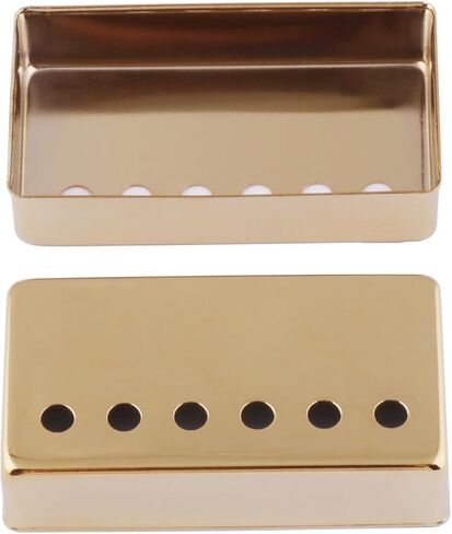 Metallor Electric Guitar Humbucker Pickup Covers Copper Cover 50mm Neck 52mm Bridge Compatible with LP Style Electric Guitar Gold. in Saudi Arabia